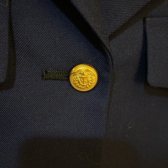 Vintage Navy Military Blazer - Size 6 - Picture 4 of 7